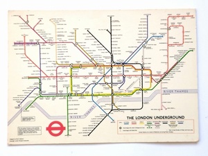 ポストカード ロンドン地下鉄路線図