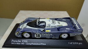 スケール 1/43 Porsche 956L ！ ポルシェ！ 世界のレーシングカー！ MINICHAMPS