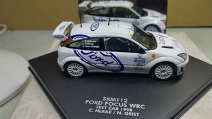 スケール 1/43 FORD FOCUS WRC ！ SKM112 ！ Ford RACING！ 世界のラリーレーシングカー！