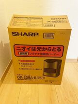 SHARP 石油ファンヒーター OK-309A-B ブラック　石油ストーブ_画像1