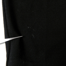 イヴサンローラン Yves Saint Laurent ウールブレンド テーパードイージーパンツ ウエストゴム 9号 ブラック 福助 オールド l0117-3_画像8