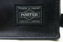 15378 上601-071　バッグ　ポーター PORTER　ブラック 黒色　レザー 革　ショルダーバッグ　鞄　中古品　ヤ60_画像2