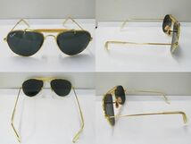 15515　久601-266　レイバン　サングラス　14K 刻印　ティアドロップ　アビエーター　US-14K　ケース付　Rb-space　Ray-Ban　メガネ　60_画像2