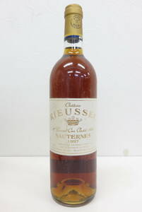 1923 新601-178　シャトー リューセック　1997年　白ワイン　Chateau RIEUSSEC　ソーテルヌ　750ml 14%　未開栓 古酒　60