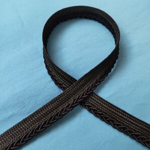ブレード リボン レース 黒色 5m 約1cm巾
