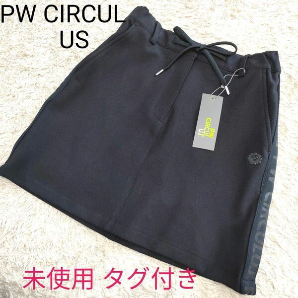 PW CIRCUL US オンワード樫山 ゴルフウェア ミニ スカート S ブラック 黒 未使用 タグ付き