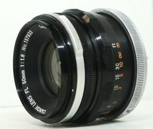  ☆実用品・人気のボケる単焦点レンズ☆　キャノンFLマウント用　CANON LENS FL 50mm F1.8 (I0086)