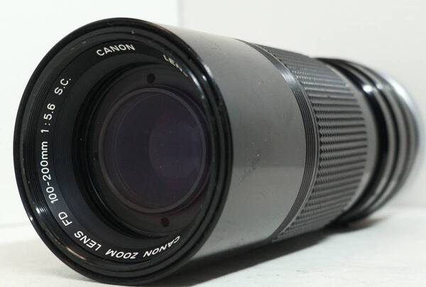 ~実写確認済~ ☆実用品・人気の望遠レンズ☆ キャノンFDマウント用 CANON ZOOM LENS FD 100-200mm F5.6 S.C (F1406)