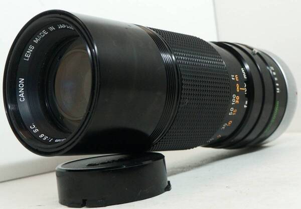 ~実写確認済~ ☆外観美品・人気の望遠レンズ☆ キャノンFDマウント用 CANON ZOOM LENS FD 100-200mm F5.6 S.C (I0075)
