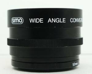  ☆光学良好・人気の広角レンズ☆　46mm/52mm接続 SIMA WIDE ANGLE CONVERSION LENS 0.5X (H1790)