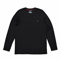 【新品未使用｜並行輸入品】TOMMY HILFIGER トミー ヒルフィガー 長袖 Tシャツ ロンT ロゴ刺繍 ブランド / 09T3118 ブラック(001) XLサイズ_画像5