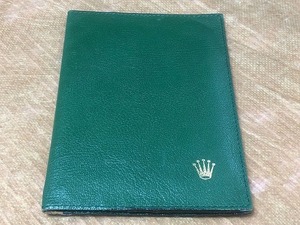 ロレックス パスポートケース カードケース 純正 ノベルティ ヴィンテージ 緑 グリーン 古い 正規品 時計 ROLEX 非売品 廃番品