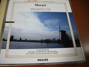 【CD】ブライマー 、デイヴィス / ロンドンso モーツァルト / クラリネット協奏曲 、 + アレグリ四重奏団 / クラリネット五重奏曲