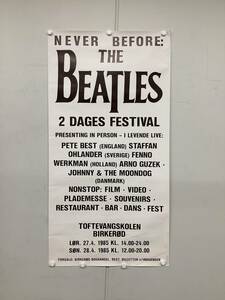 ビートルズ☆ポスター☆1985年4月 デンマーク ビートルズ フェスティバル☆Never Before The Beatles☆2 Dages Festival☆詳しくは写真を〜