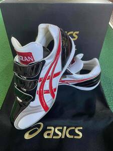 【新品・正規品】訳あり asics GOLDSTAGE オーダースパイク ベルクロタイプ 26cm 専用袋 スパナ付 アシックス ゴールドステージ 送料無料