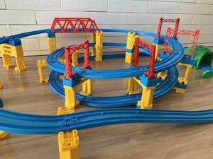 *okisi washing settled * Plarail departure exhibition spiral free shipping Mugen loop roadbed solid slope large amount together set set sale block rail 