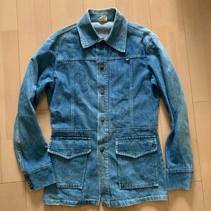 70s【GWG】デニム トラッカージャケット サイズ38 Great Western Garment Co vintage ブッシュジャケット　デニムジャケット Canada製