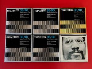 ◆◆マクセル オープンリールテープ Maxell LN 35-90 /UD 35-90/LOW NOISE LNE25-7/ sound recording tape/6個セット #L17YY1 