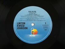 ◇リントン・クゥエシ・ジョンソン Linton Kwesi Johnson/ベース・カルチャー Bass Culture/国内盤LP、ILS-81415 #L16YK1_画像3