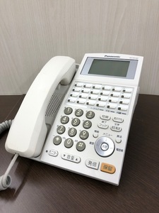 パナソニック VB-F611KPA-W 24ボタン漢字アナログ停電電話機(白)　中古品