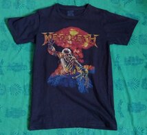 メガデス MEGADETH Tシャツ 黒 表記Sサイズ 薄手_画像1