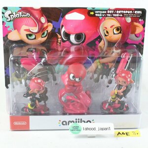 amiibo トリプルセット タコガール/タコ/タコボーイ スプラトゥーン 動作確認済み 任天堂 ニンテンドー Nintendo 中古品 アミーボ スプラ