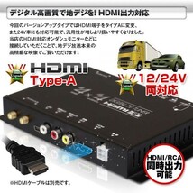 地デジチューナー フルセグチューナー 4×4 4x4 車載 HDMI 地デジ フルセグ ワンセグ 自動切替 【FT44G】_画像3