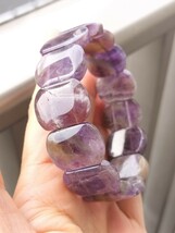 フローライト　紫蛍石　天然水晶　優しい紫　強力な守護　バングル　ブレスレット_画像8