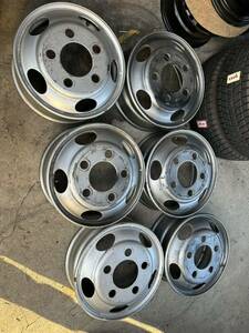 【旧型コースター☆40系.50系】スチールホイール DFTA 17.5x6.00 120-9TCR 5穴 PCD203.2 ハブ133ミリ ボルト穴径32.5ミリ☆6本セット 