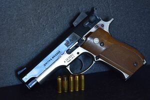 [未発火] マルシン S&W M439 ハーフシルバー モデルガン SPG 検 タナカ mgc m39 m59