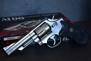 タナカ S&W M66 パックマイヤー シルバー メッキ ガスガン 検 コクサイ mgc マルシン マルイ m19 m29 パイソン