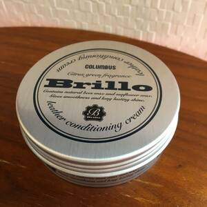 ●送料￥180～★ Brillo ブリオレザーコンディショニングクリーム クロス付 革製品の保護 艶出し コロンブス 日本製 (新品)(正規品)