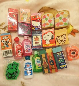  eraser Sanrio retro Hello Kitty etc. that time thing Showa Retro .. rubber SANRIO