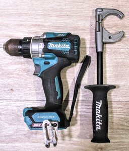 ☆動作品☆makita マキタ　充電式震動ドライバドリル HP001G　ハンドル付属　ハンドル全長31.5cm　19KT295