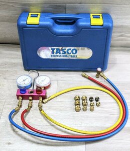 TASCO タスコ　GAUGE MANIFOLD R410A　マニホールド　ハードケース、備品X11付属　4KT329