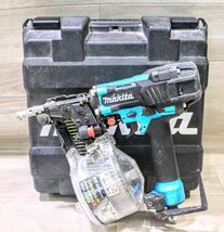 ☆動作品☆makita マキタ　65mm高圧エア釘打 AN636H　ハードケース、ゴーグル、冊子x1付属　X6KT348_画像1