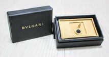 BVLGARI ブルガリ　ペンダントトップチャーム　18Kイエローゴールド（オニキス）石込み4.0ｇ　R023_画像1