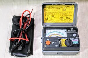 ☆動作品☆KYORITSU　キョウリツ　アナログ絶縁・接地抵抗計　6017　電気工事機器　14M1195　