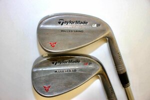 【1円スタート】TaylorMade（テーラーメイド）ウェッジ　2本セット　MILLEO GRIND　54°　48°　フレックスS　10H3522