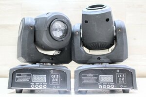 【動作品】MINI LEDSPOT ステージライト　演出　照明　ムービングライト　Moving Head Light 　ペアセット　２台　8NS336-140