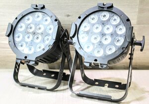 ☆動作品☆ELATION (イレーション) / ELATION EPAR QW LEDパーライト ２台セット　電源コード付属　舞台照明　X8M1325