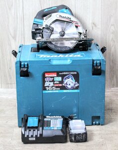 ☆動作品☆makita マキタ 165mm 充電式マルノコ HS631D　18Vバッテリーx2(BL1830)、バッテリー充電器(DC18RF)、ハードケース付属　X6KT350