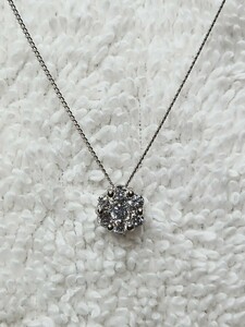 ☆pt900★pt850★天然ダイヤ0.50ct☆ネックレス40cm ペンダント☆22