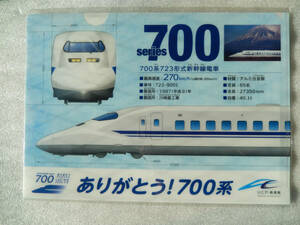 リニア・鉄道館 《 東海道 新幹線 ありがとう 700系 車両 クリアファイル 》☆★☆★☆★☆★☆★☆★☆★☆ 鉄道 グッズ 電車