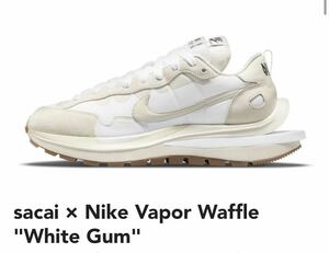 【27cm】【1円〜】sacai × Nike Vapor Waffle White Gumサカイ × ナイキ ヴェイパー ワッフル ホワイトガム