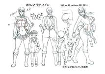 110枚 　OVA クイーンズブレイド 美しき闘士たち　設定資料集　　【検索用】アニメスタッフ用設定　SETTEI_画像1