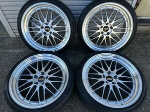 【超美品】BBS LM LM433 4本セット 9.5J +28 5穴 PCD120 ダイヤモンドシルバー 4WDにも レクサス LS LC BMW アルファード ヴェルファイア