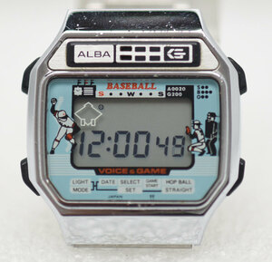 オールドデジタル セイコーアルバ y822-4000 野球ゲームウォッチ ビンテージ アンティーク 腕時計