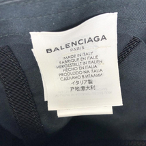 【中古】BALENCIAGA ベースボールキャップ サイズL ブラック 452245 ヤケ有　バレンシアガ[240017587930]_画像6