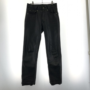 【中古】SCHOTT レザーパンツ サイズ30 ブラック ショット[240017604494]